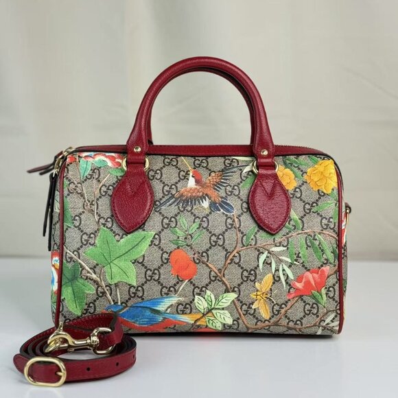 Gucci Convertible Boston Tian Print GG Coated Canvas - Picture 1 of 9